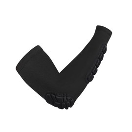 Baluue 1pc Elbow Padded Sleeve Elbow Guard Sports Padded Elbow Arm Compression Forearm Guard Elbow Pad for Football Adjustable Elbow Strap Forearm Sleeve Basketball Elbow Sleeve Black