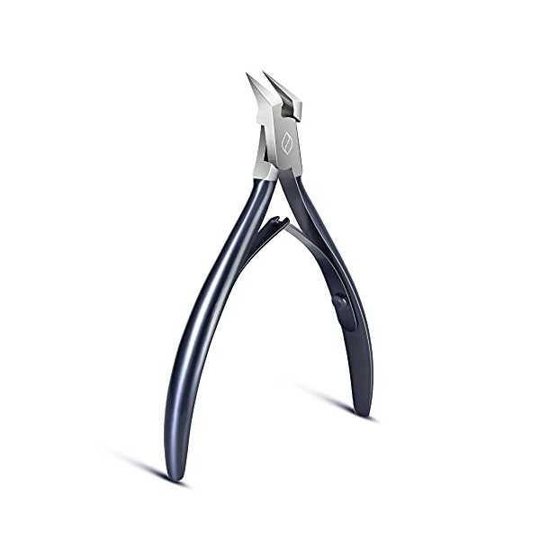FERYES Toenail Clipper Straight Blade for Ingrown and Thick Nails - Stainless Steel and Sharp Pointed Tip Ingrown Nail Clipper – Wide Jaw Toe Nail Cutter Podiatry Tool