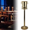 GMSLuu Ice Bucket with Stand Stainless Steel Standing,Golden Ice Bucket