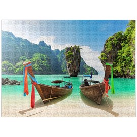MyPuzzle Bond Island Near Phuket in Thailand - Premium 1000 Piece Jigsaw Puzzle for Adults