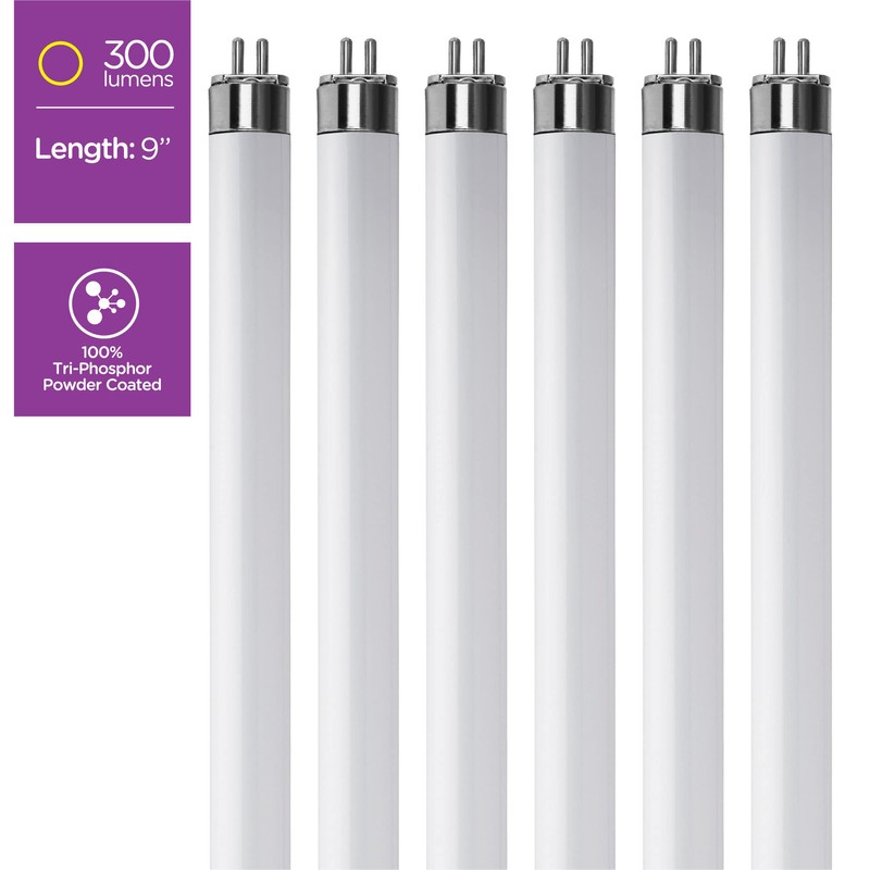 (Pack Of 6) F6T5/WW - T5 Fluorescent 3000K Warm White
