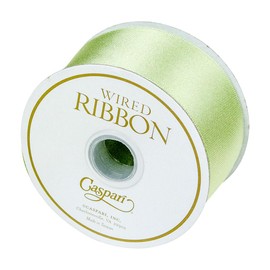 Caspari Solid Satin Celadon Ribbon - 6 Yard Spool