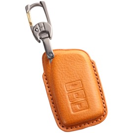 [smasol] Lexus Key Case, NX Lexus, Key Cover, RX Key Cover, UX Key Case, Genuine Leather, Luxury Design, Smart Key Case, Lexus, Camel (2nd Generation Key)