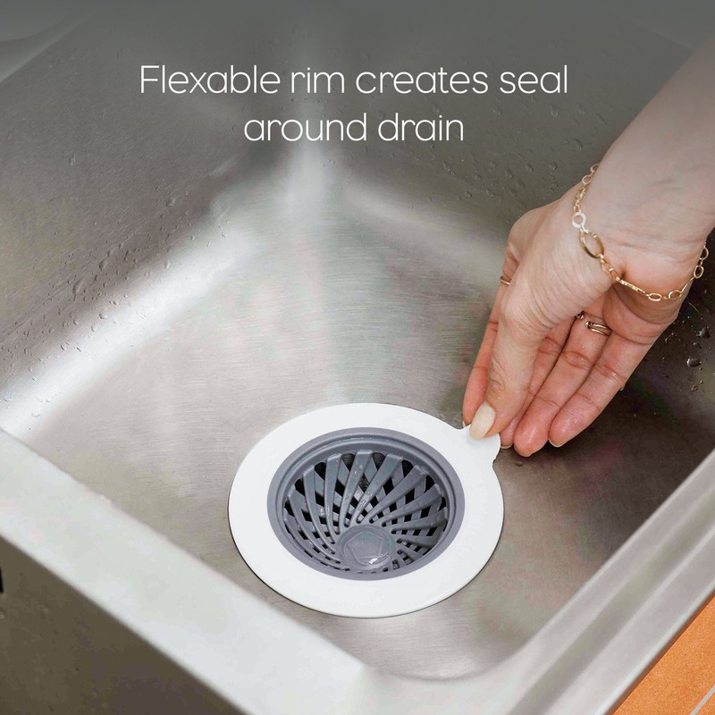 Full Circle Sinksational Sink Strainer with Stopper, Green