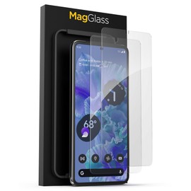 magglass for Pixel 8 Pro Screen Protector (2023) Fingerprint Sensor Compatible, Case Friendly Tempered Glass - Ultra High Clarity (Easy Applicator Included) (HD)
