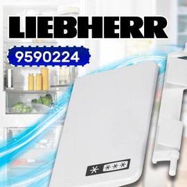 MONTERAL Kühlschrank Griff mit der Größe von 100 x 65 x 14 mm mit Originalcode 9590224 passend für Liebherr - Garantie 10 Jahre