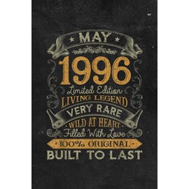  25th Birthday 25 Years Old Retro Vintage May 1996 Vitamin & Supplements Tracker