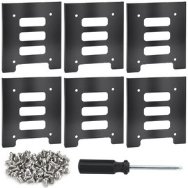 TANCUDER Hard Drive Mounting Kit Hard Drive Mounting Frame 2.5 Inch and 3.5 Inch HDD/SSD High Performance Mounting Kit Internal Hard Drive Mounting Kit with Screwdriver and Screws for Hard Drives Pack