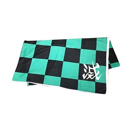 BIG Demon Extermination Towel, Checkered Pattern