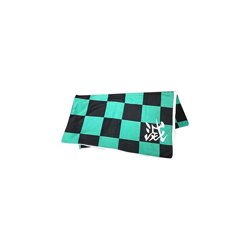 BIG Demon Extermination Towel, Checkered Pattern