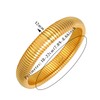 Eigso 12 mm Stainless Steel Bangle Bracelet for Women Gold