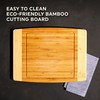 Chicago Cutlery Woodworks 12x16 inch Large Bamboo Cutting Board With
