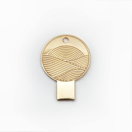 Caviar Key Tin Opener - Caviar Accessory (Round Rose Gold, 1 x 1.5)