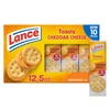Lance Sandwich Crackers, Toasty Cheddar, 10 Individually Wrapped Packs, 6
