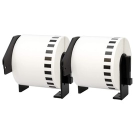 Printing Saver 2X Address Labes DK-22205 Compatible with Brother Label Printers P-Touch QL-500 550 710W 720NW 810W 820NWB 1110NWB 62mm x 30.48m