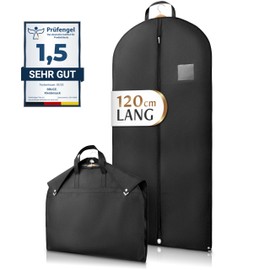 Bruce.® Premium Garment Bag, 120 x 60 cm, High-Quality Garment Cover for Suit, Jacket and Dress, Breathable Suit Bag for Travel and Storage