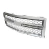 TJHSM Front Grille Bumper Honeycomb Chrome Silver Grill Replacement for