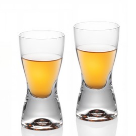 KAMMAK Stemless Wine Glasses Set of 2, 70ml Clear Drinking Glasses, 6.2oz Hand Blown Crystal Red White Wine Glasses for Hosting, Home Bar, Evening Party, Housewarming Gift (Dishwasher Safe)