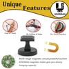 Magnetic Hooks Heavy Duty 140lbs for Coat Hanging with Square