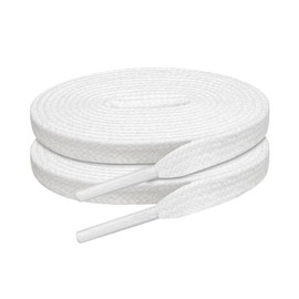Endoto Shoelaces for Ecco Replacement Flat Shoe Laces Sneaker Strings (Color:White,Size:50Inch)