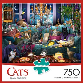Buffalo Games - Quarantine Cats - 750 Piece Jigsaw Puzzle