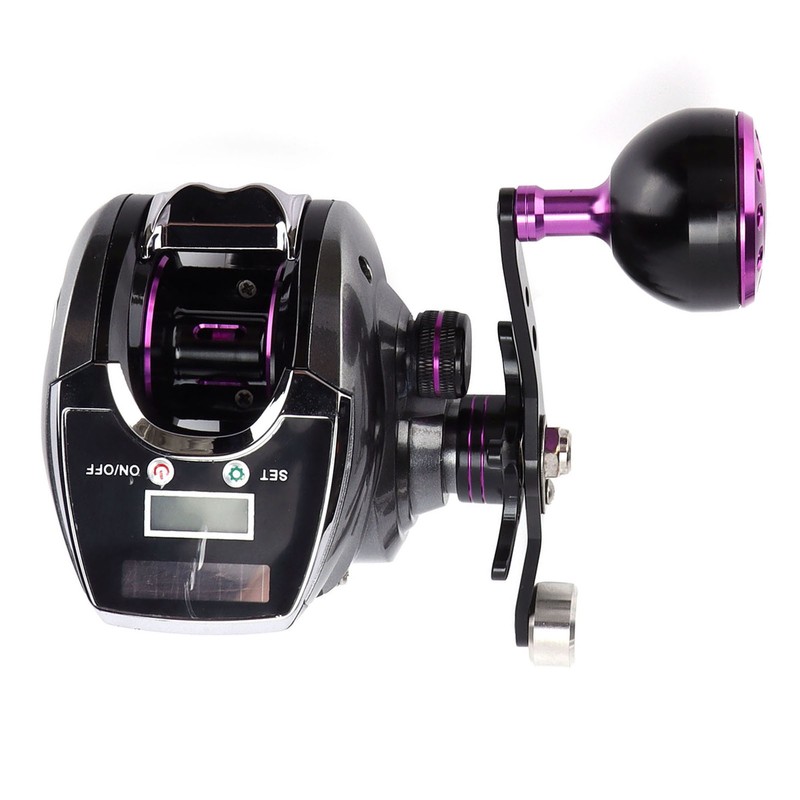 Waterproof Digital Display Baitcasting Reel 8.0:1 Speed Ratio 18+1 Bearing