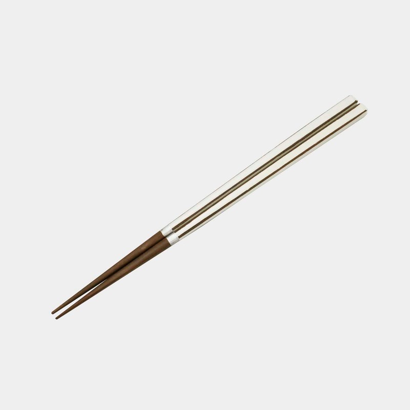 Ishida 11871 Dishwasher-Safe Chopsticks Made in Japan Carre White 9.1
