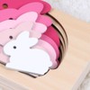 jojofuny 1 Set Multi Layered Puzzles Cartoon Bunny Rabbit 3D