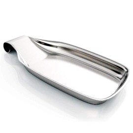 JTMM Stainless Steel Spoon Rest for Stove Top, 8 x 4 Inch Patula Ladle Holder, Spoon Rest Holder for Kitchen, Ladle, Dishwasher Safe