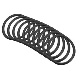 QUARKZMAN 32 mm x 25 mm x 3.5 mm Nitrile Rubber O-Rings x 10 Pieces Round Sealing Disc for Tap Plumber Repair Seal Connection [Black]