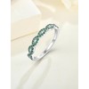 JIWOY Twisted Stackable Ring 925 Sterling Silver Infinity Ring Round
