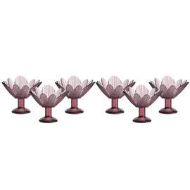 CRISTALICA Eiscremeglas Eisbecher Eisglas Eisschale Seerose grün Colori Gelato 11cm