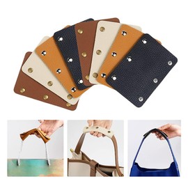 BQLZR Handbag Handle Leather Wrap Cover for Luggage Bags Suitcases 4 Color Pack of 8