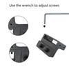 AUXBC Barn Door Stopper for Flat Track: 1.61×0.28"(L×W), Black Carbon