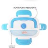 Lonchera Eléctrica Portátil Thermoflex 1.05 Litros para Hogar/Oficina (Azul Claro)