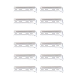 WDVFETGB No. 1 Japanese blade，Japanese facial razor blades Only applicable for Tweezerman，Safe stainless steel blade，12 Count (Pack of 1)