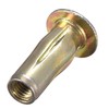 uxcell Multi-Grip Rivet-Nut, M5 Pre-Bulbed Shank Carbon Steel Color-Zinc-Plated Flat