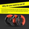 Alomejor [3pcs/set] Golf Club Weighted Swing Ring Weight Ring Swing
