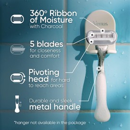 Gillette Venus Gillette Venus Extra Smooth Charcoal Women's Razor Handle + 4 Blade Refills