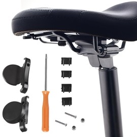 Bicycle Mount for AirTag, Hidden AirTag Bicycle Mount on Saddle, Anti-Theft GPS Tracker Holder for Bicycle Saddle Attachment, Compatible with Mountain Bikes and Road Bikes, Black