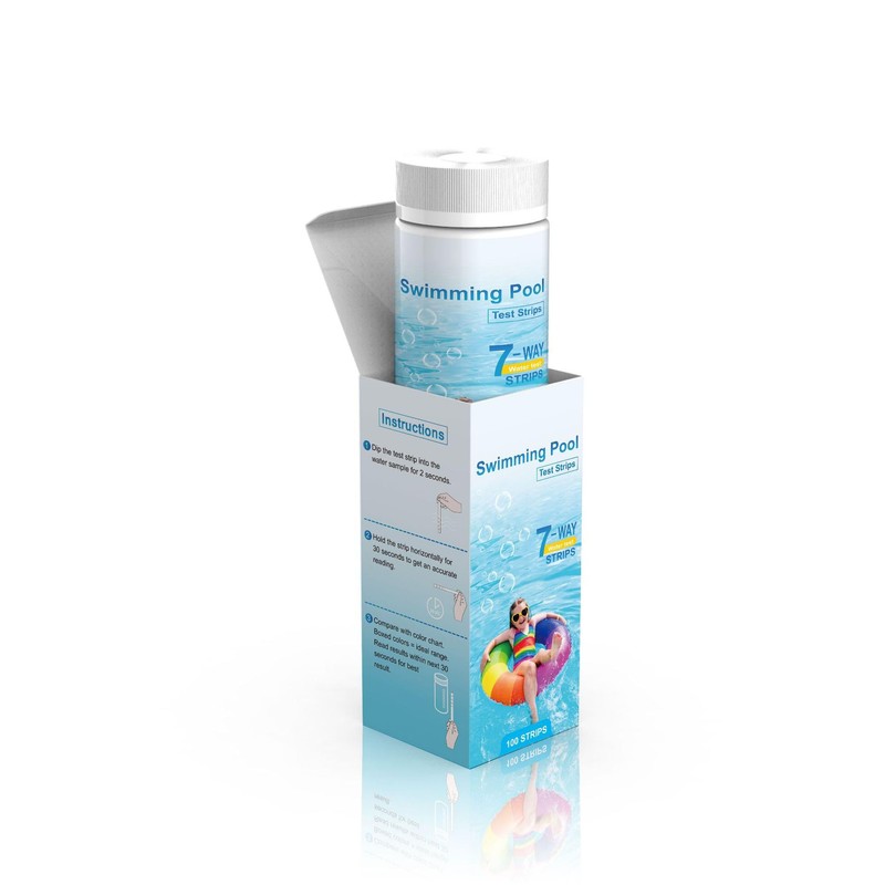 Pool Test Strips 7 in 1, 100 Strips Pool &
