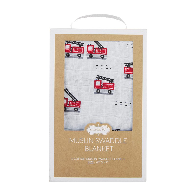 Mud Pie Fire Truck Swaddle, Fire Truck