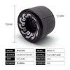 BRAVORD Longboard Wheels 70mm 82A PU, NJ-70, Professional Skateboard Wheels–