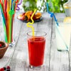GUSTO [200 Pack] 10.02"High Long Flexible Straws, Disposable Plastic Drinking