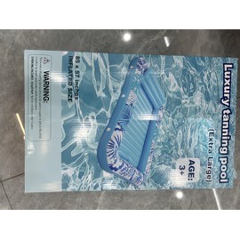 Round Shaped Inflatable Pool Lounger, 75x75 Adult Sunbathing Float, Versatile Tanning Raft for Pools, Beaches & Water Party Decor, Kids, Adults Gift