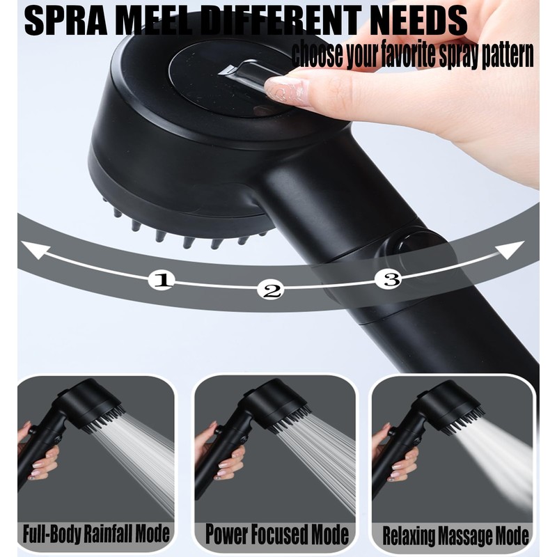 Shower Head with Handheld, Shower Heads High Pressure, High Flow