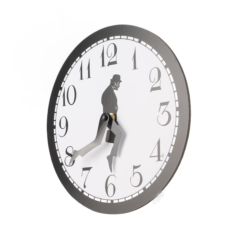 CYSFETENA 10 in Acrylic Plastic Silly Walk Wall Clock, Home