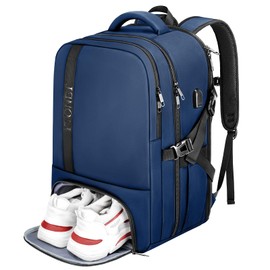 Ytonet Gym Backpack For Men Women, Gym Bags For Men Large Travel Backpack Fit 17.3 Inch Laptop, Office, Hiking, Camping, Workout, Sports, TSA Flight Approved, Blue