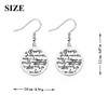 OKEYCH M-ath Lover Gift Math Teardrop Earrings M-ath Teacher Jewelry