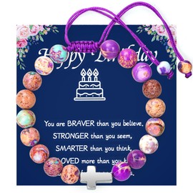 createreedo Elegant Natural Stone girls Bracelets - Perfect Birthday Gifts For Women teen girls - Unique Gift For Mom, Aunt, Wife, Friend, Sister